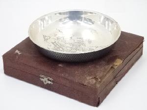 一秀刀　山水図菓子器